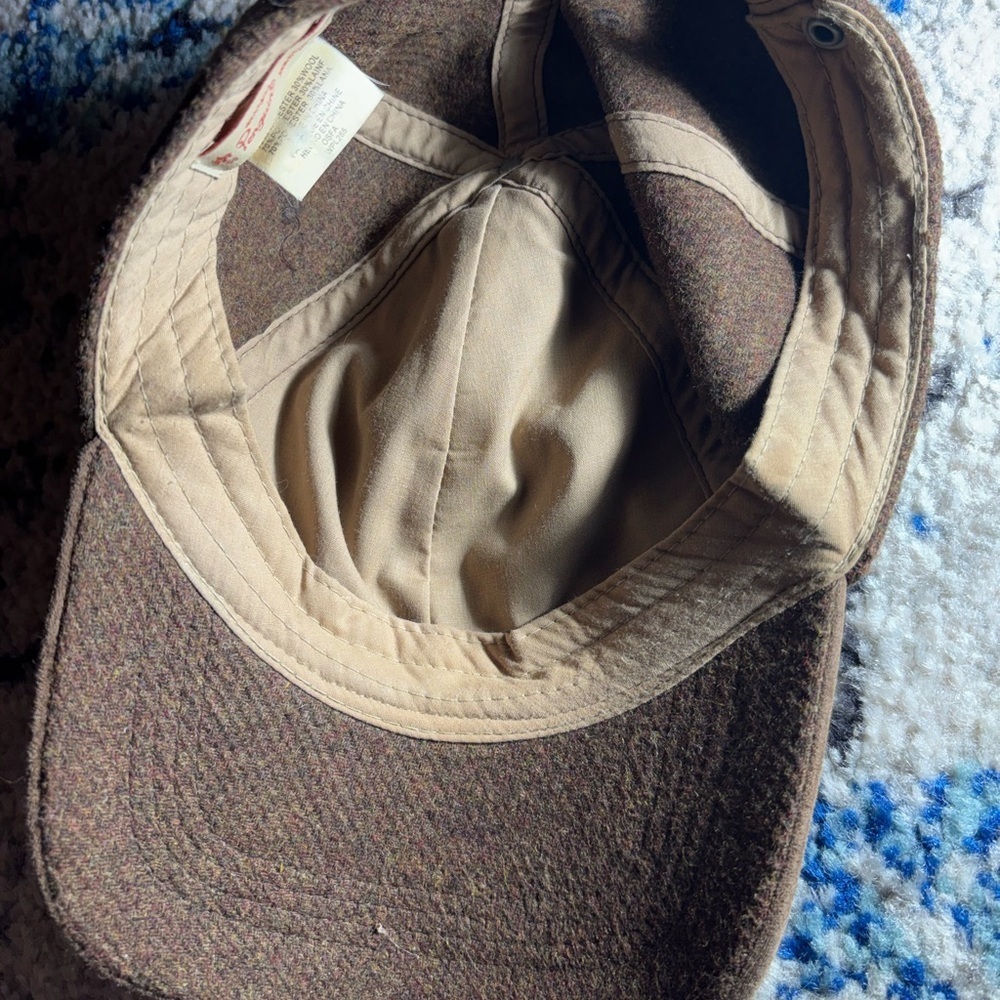 Original Penguin Vintage Brown Tweed Wool Hat - Picture 4 of 7